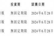 盛禾生物-B(02898)附屬擬認(rèn)購(gòu)基金
