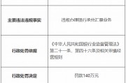 漢口銀行硚口支行被罰140萬元：因違規辦理銀行承兌匯票業務