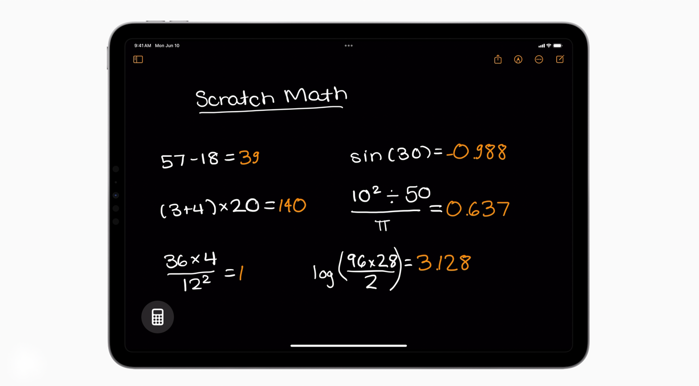 蘋(píng)果 iPadOS 18 細(xì)節(jié)功能一覽：新增原生計(jì)算器、新版懸浮欄