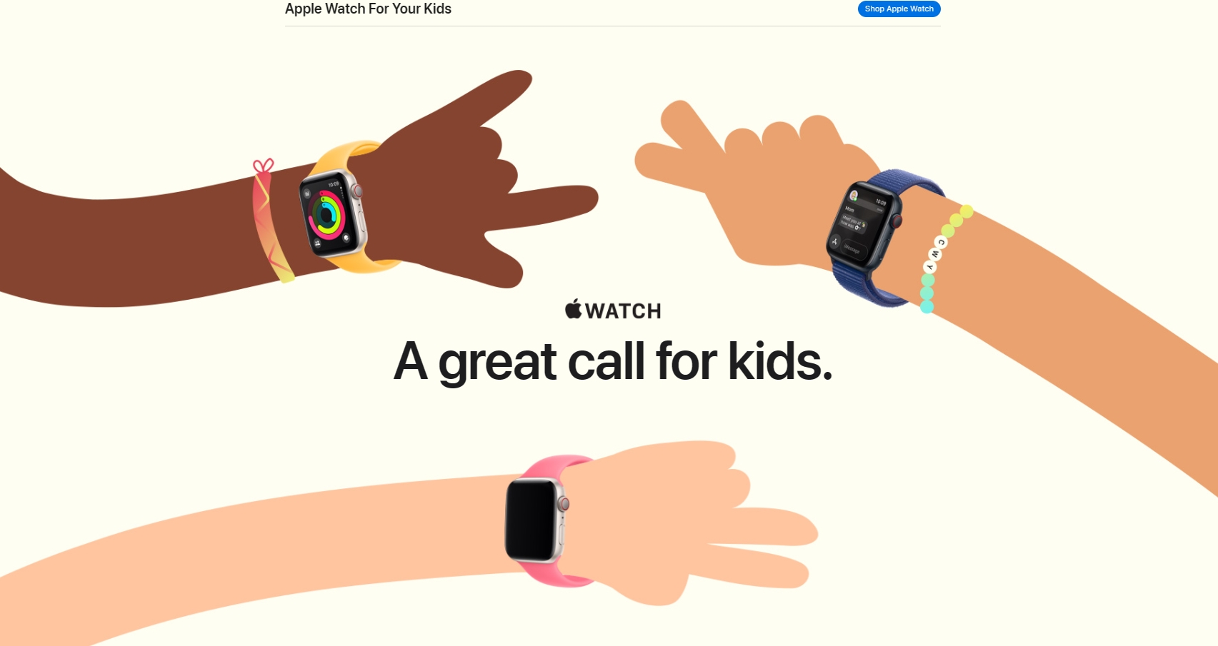 小孩太小不能帶手機 蘋果吆喝：Apple Watch考慮一下？