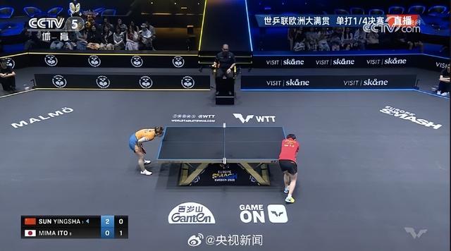 孫穎莎對伊藤美誠11連勝 強勢晉級女單4強