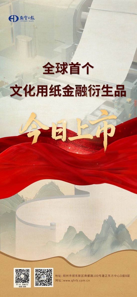 全球首個(gè)文化用紙金融衍生品今日上市！